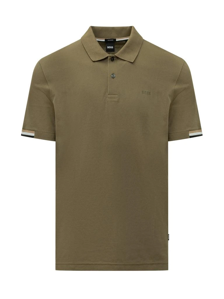 Hugo Boss Boss Hugo Boss Rubberized Logo Regular-Fit Polo Shirt 1