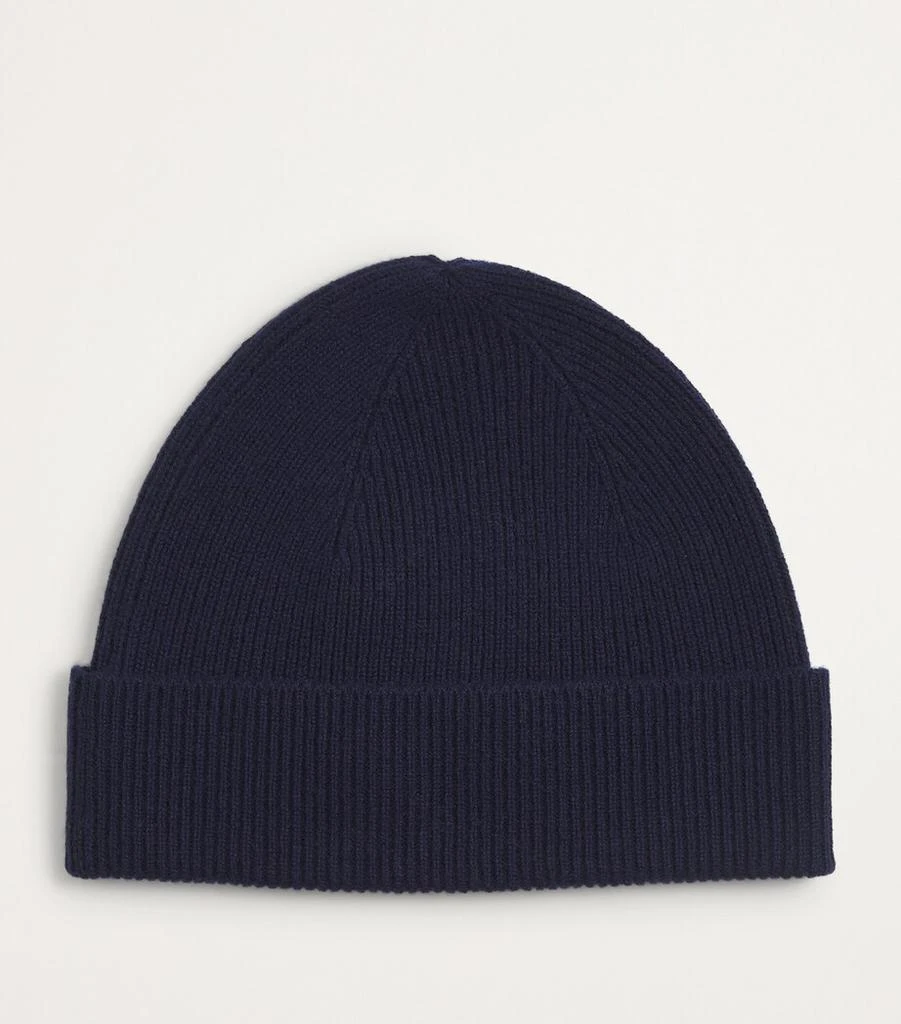 Harrods Cashmere Ribbed Beanie 2