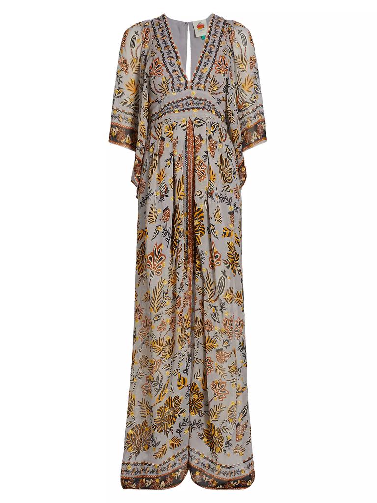 Farm Rio Floral Tapestry Maxi Dress