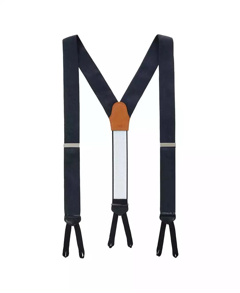 TRAFALGAR Men
s Banbury Tone on Tone Paisley Silk Suspenders and Bow Tie Set 4