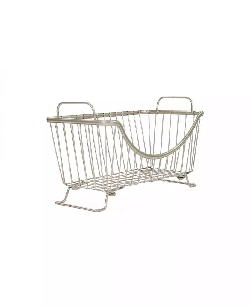 Spectrum Diversified Ashley Stackable Wire Basket with Raised Feet and Looped Handles, Small 6