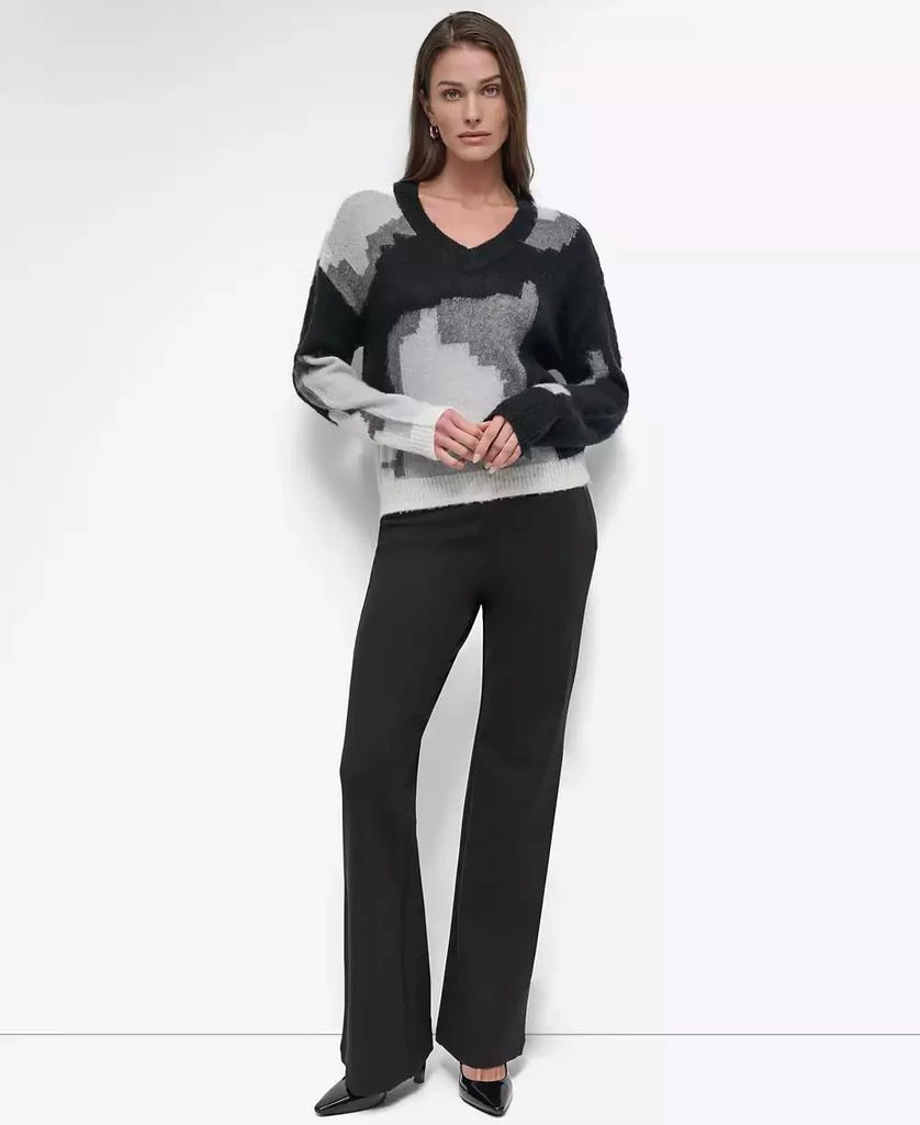 DKNY Women's V-Neck Long-Sleeve Sweater 4