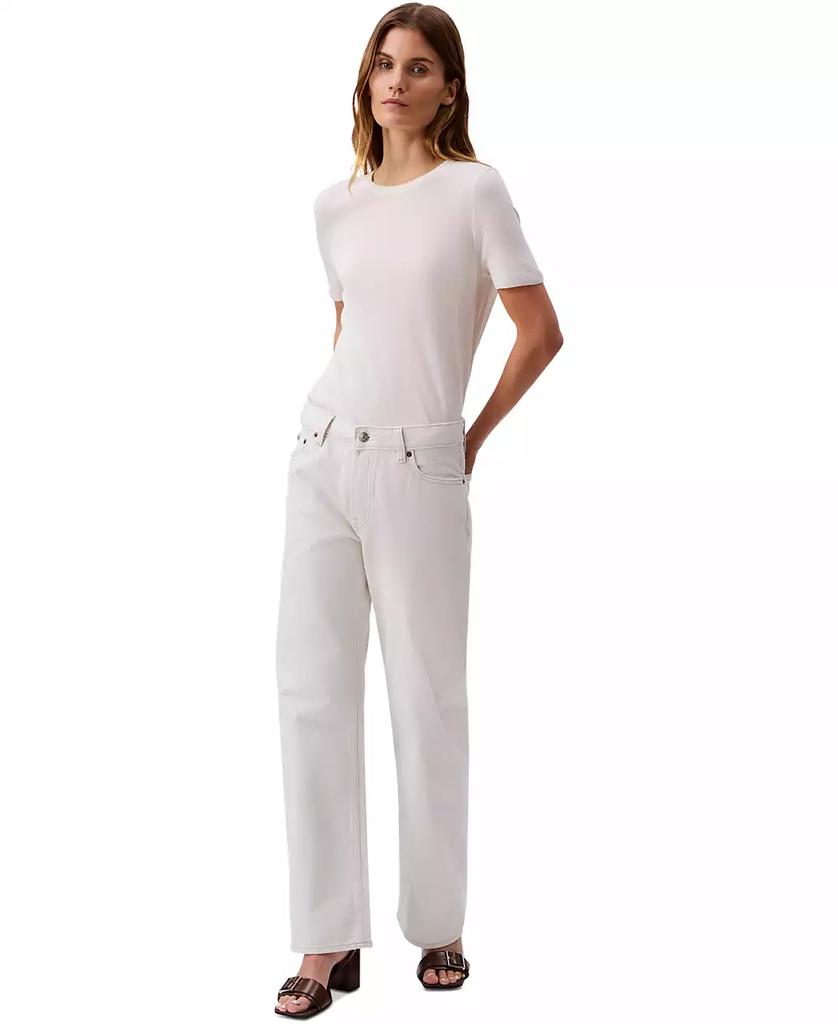 Calvin Klein Women's 90s Straight-Leg Rigid Jeans