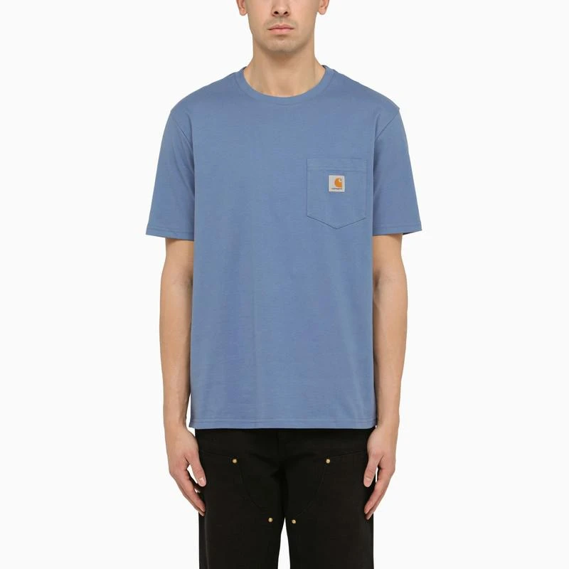 Carhartt WIP Light blue S/S Pocket T-Shirt 1