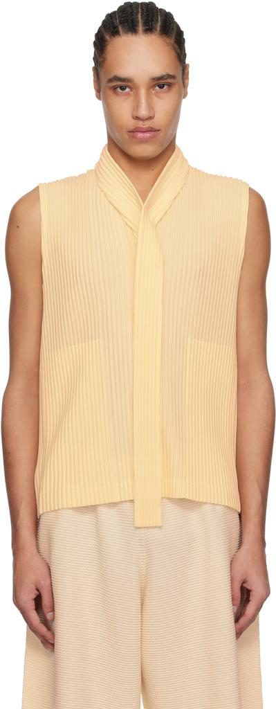 HOMME PLISSE ISSEY MIYAKE TURBINEベスト Off-White Turbine Vest – On Sale Now with Up to 64% Off