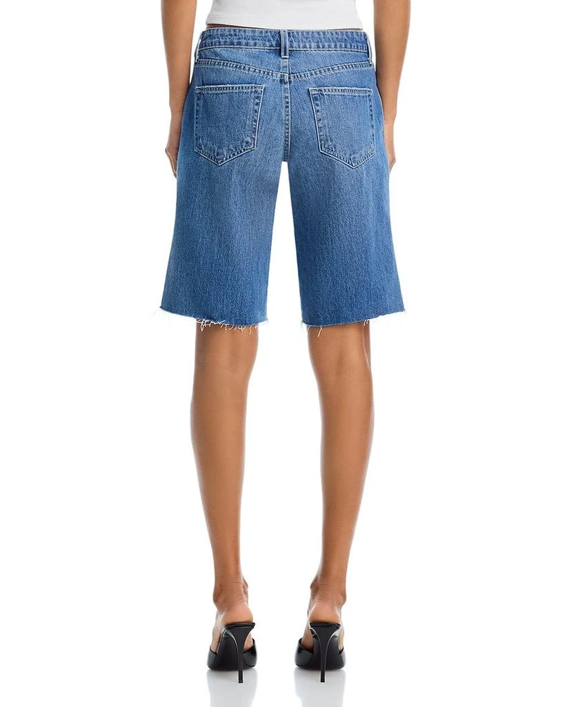 L'Agence Elise Low Rise Denim Bermuda Shorts 3
