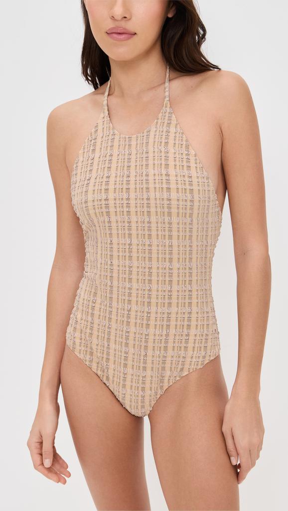 LISA MARIE FERNANDEZ Halter Maillot