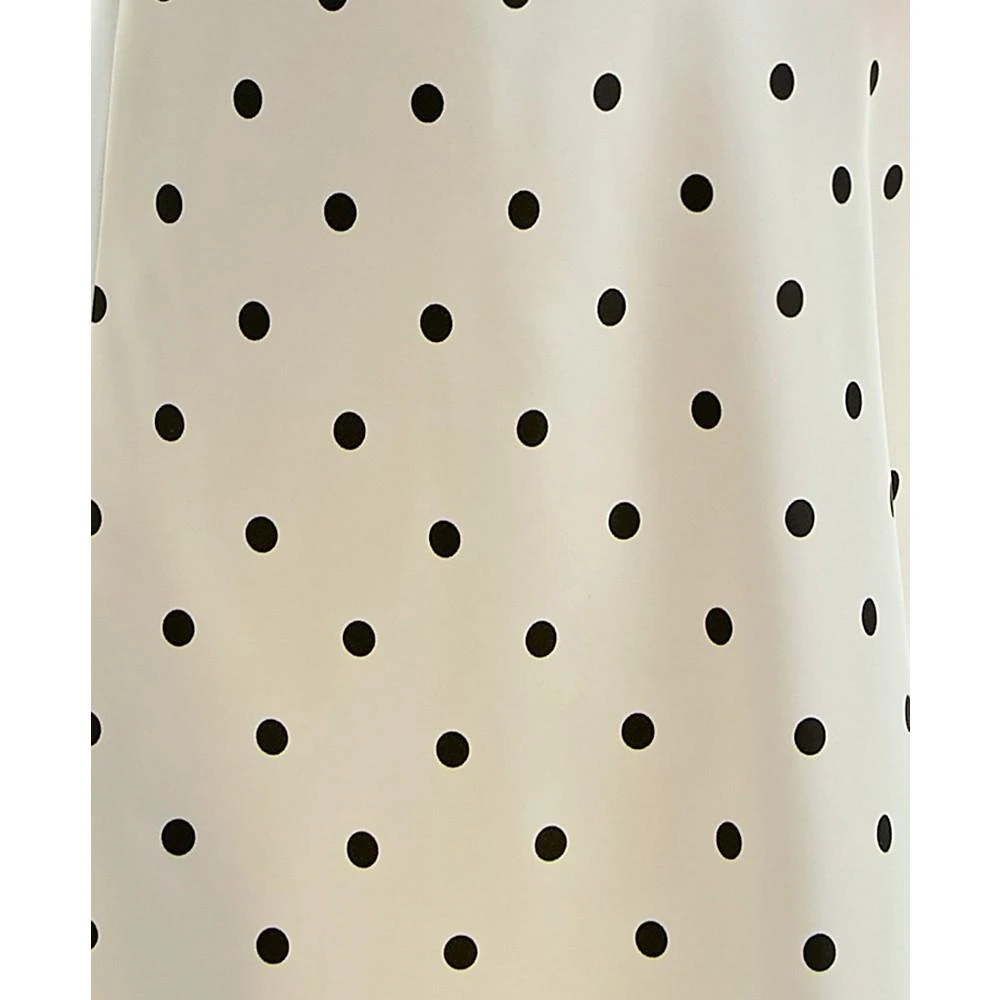 Crystal Doll Juniors' Polka Dot Lace-Trim Satin Maxi Dress 6
