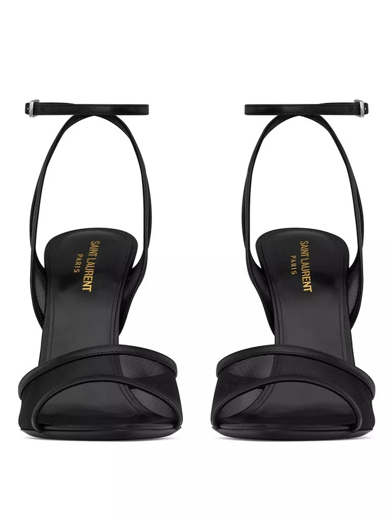 Yves Saint Laurent Missy Sandals In Tulle 3