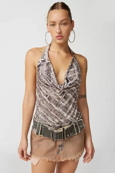 Jaded London Jaded London Cowl Neck Halter Top