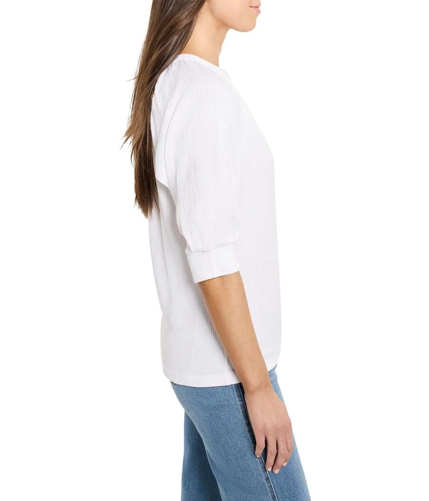 NIC+ZOE Petite Crinkle Knit Cafe Top 2