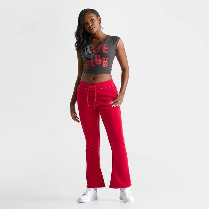 True Religion Women's True Religion Notched Neck Rib Crop Top 3