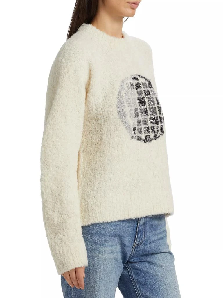 Lingua Franca Hand-Knit Disco Ball Sweater 4