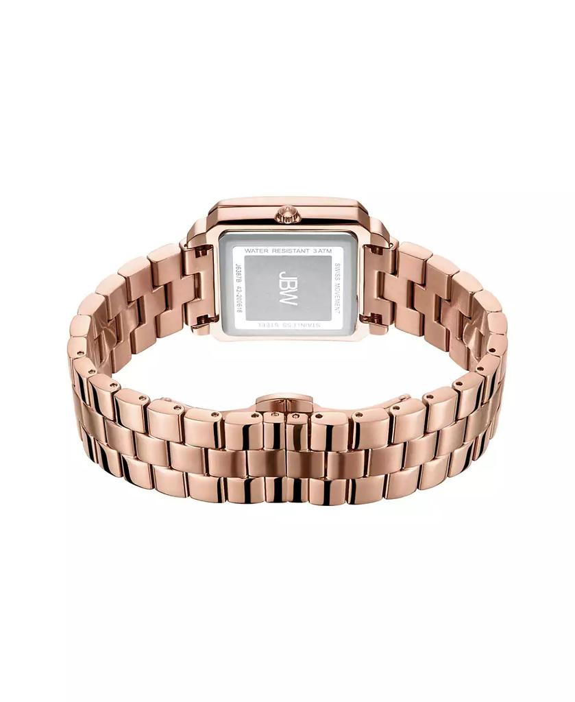 Jbw Women's Cristal Quartz 18K Rose Gold-Plated Stainless Steel Watch Set