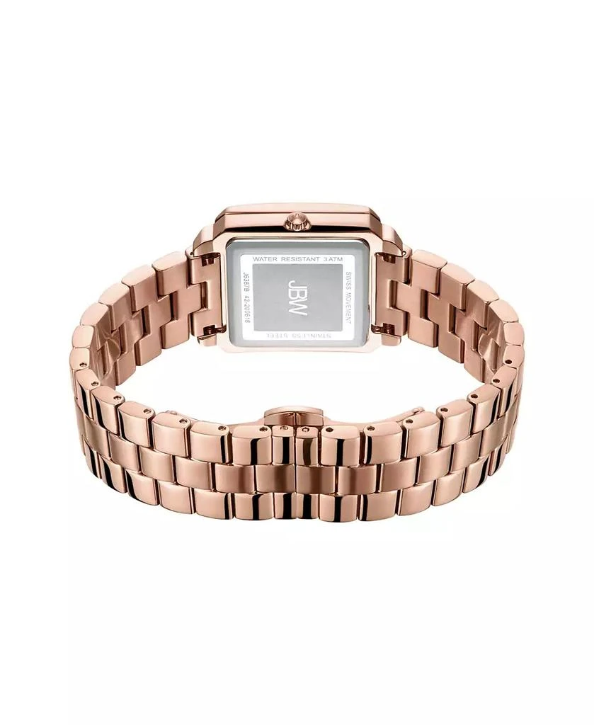 Jbw Women's Cristal Quartz 18K Rose Gold-Plated Stainless Steel Watch Set 2