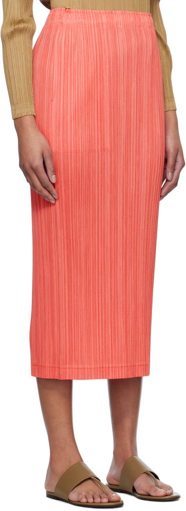 Pleats Please Pink Thicker Bottoms 1 Midi Skirt