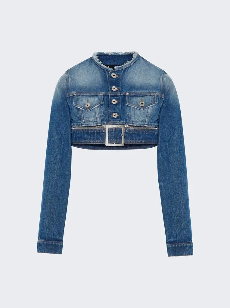 Jean Paul Gaultier Jean Paul Gaultier Belted Cropped Denim Jacket