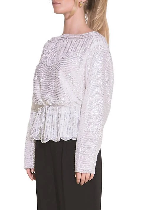 Endless Rose Rose Peplum Sequins Top 3