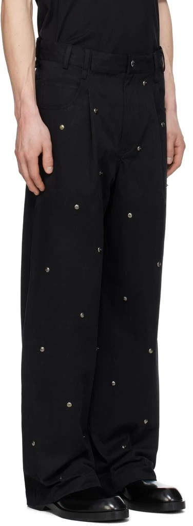 Song for the Mute Black 'Metal Bead' Boyfriend Jeans 2