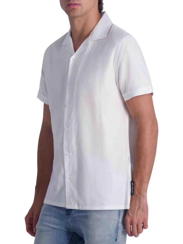 Karl Lagerfeld Paris Solid Camp Shirt 3