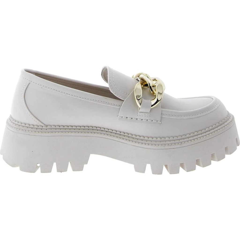 Steve Madden Bianca Womens Faux Leather Block Heel Loafers 2
