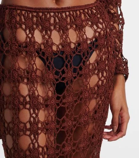 ANNA KOSTUROVA Bella crochet cotton maxi skirt 4