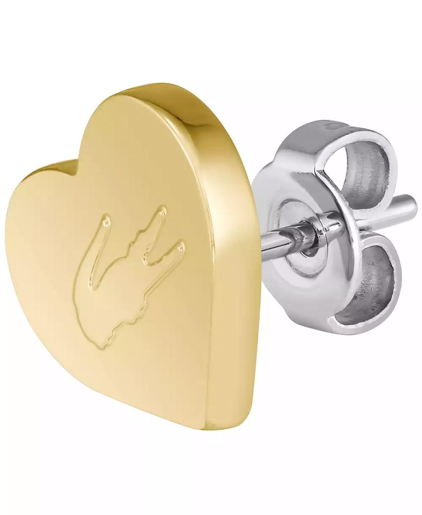 Lacoste Women's Love My Croc Yellow Gold IP Plated Earrings
