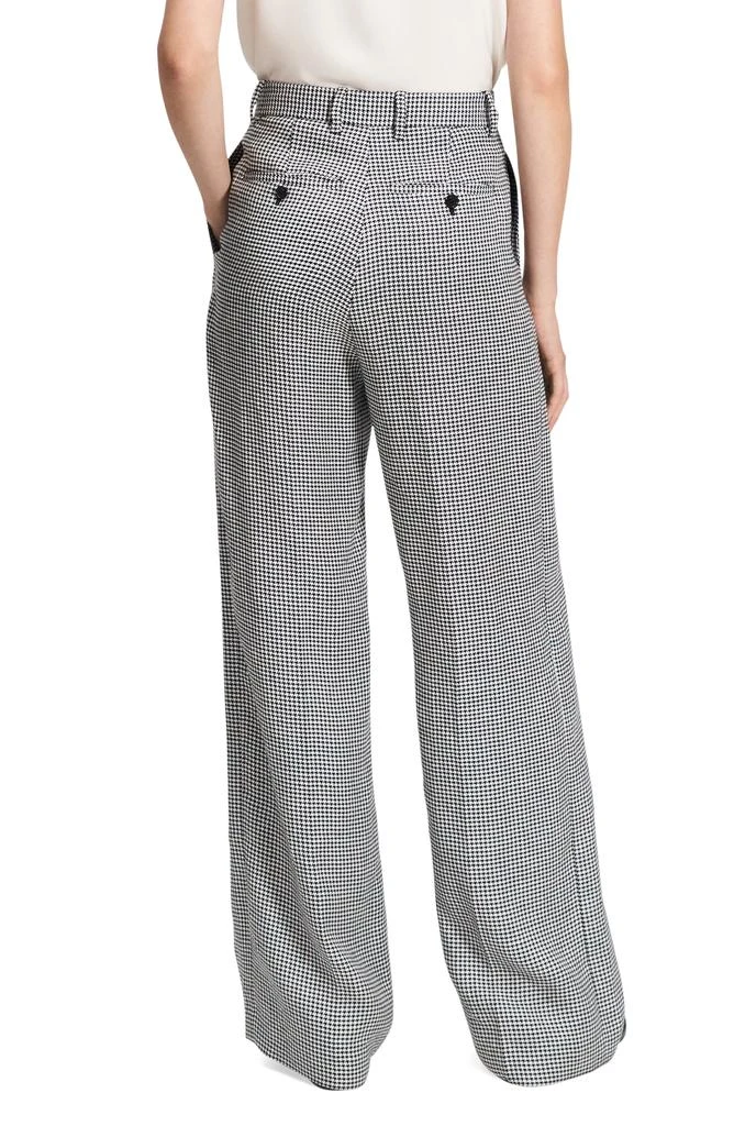 Theory B.Mel Houndstooth Check Linen Blend Pants 2