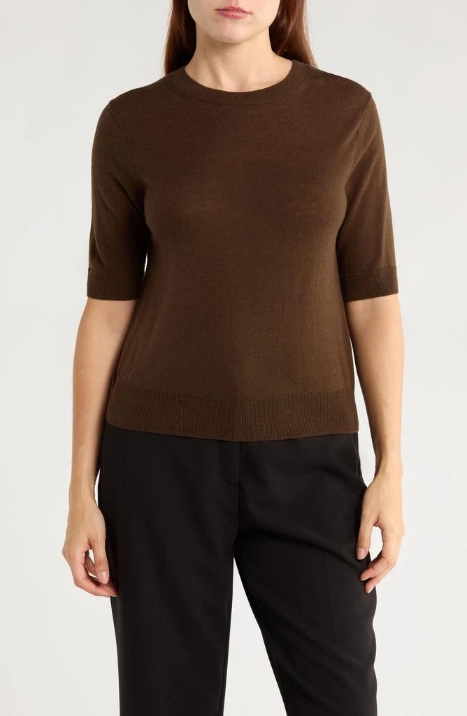 Vince Short Sleeve Wool Blend Sweater