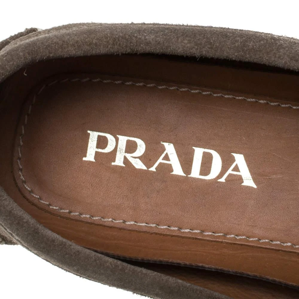 Prada Prada Olive Green Suede Penny Loafers Size 41.5 7