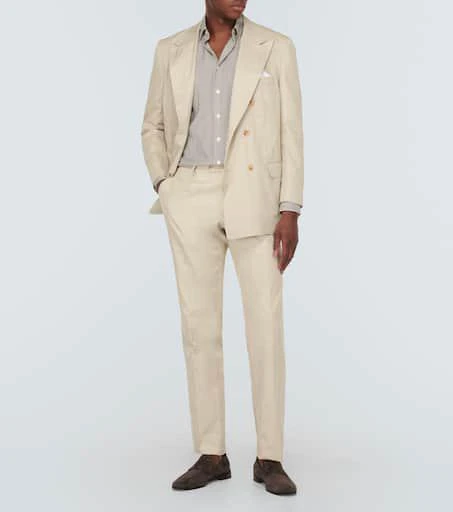 Kiton Double-breasted cotton suit 2