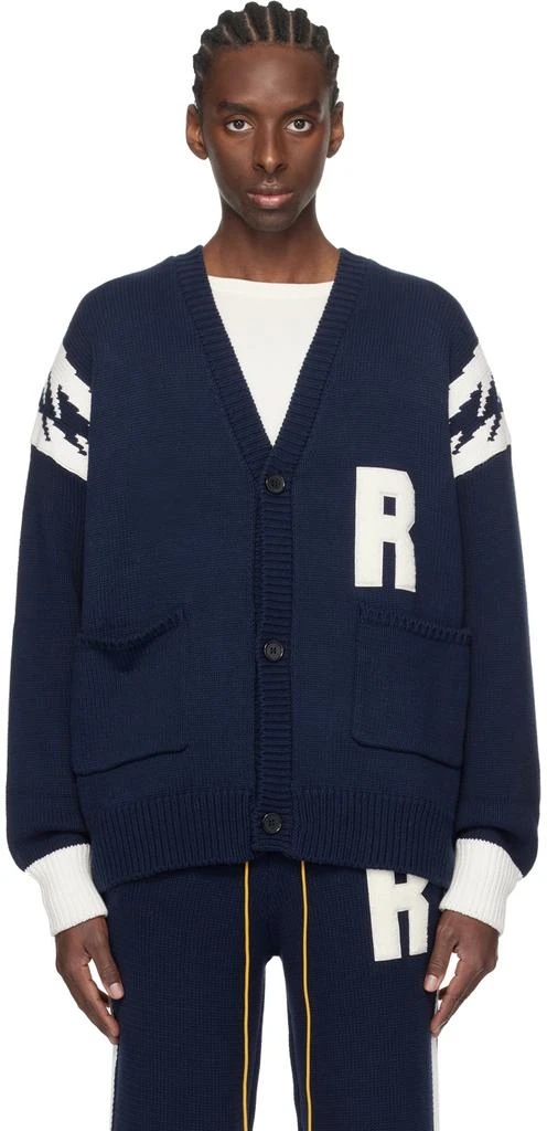 Rhude Navy Lightning Cardigan 1