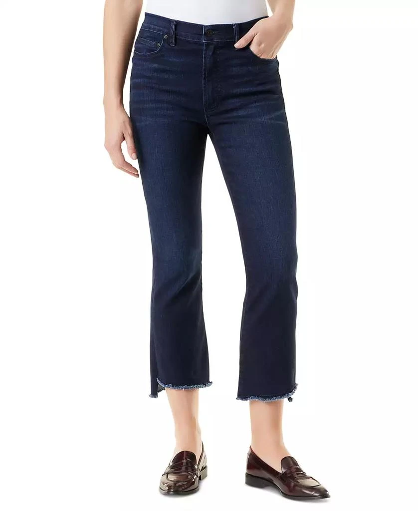 Gloria Vanderbilt Women's Shilo Frayed-Hem Crop Boot-Cut Jeans 1