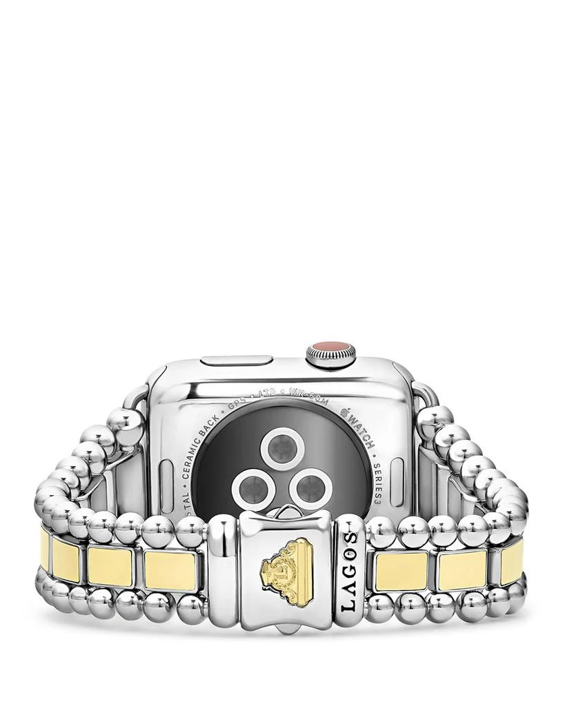 LAGOS Smart Caviar Stainless Steel 18K Gold Apple™ Watch Bracelet, 42-44mm 6