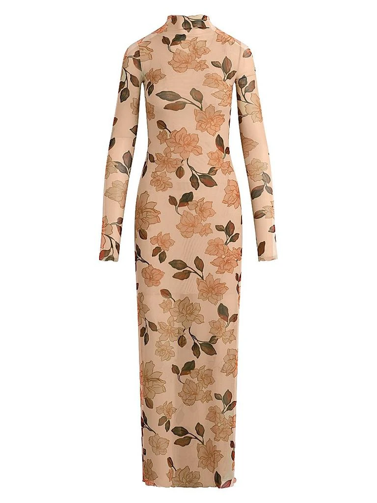 Topshop double layered cowl neck maxi dress in buttermilk floral  On Sale  Now with Up to 11% Off | Discover Exclusive Deals & Savings at BeyondStyle   Authentic Topshop Home|women with