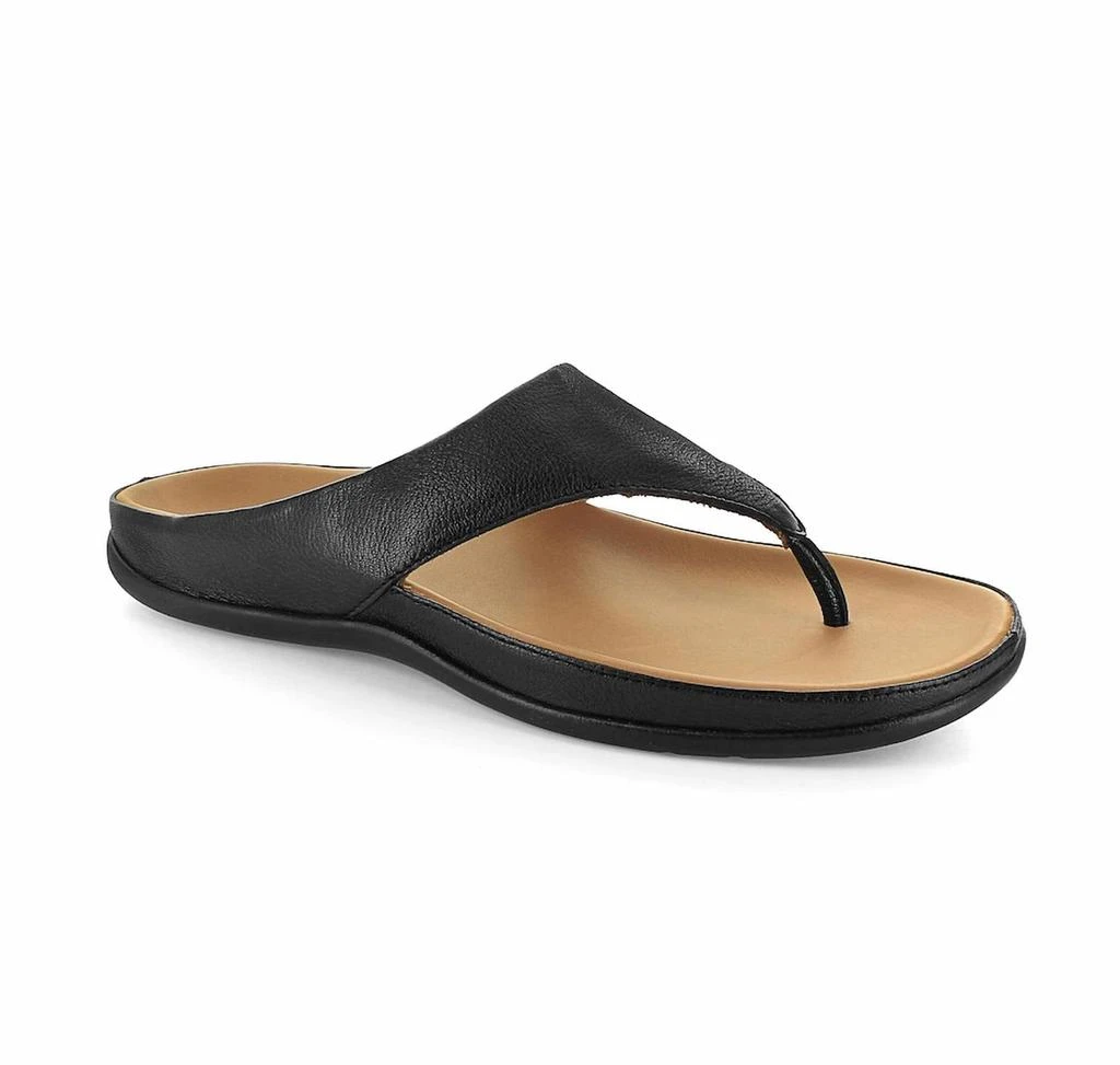 Strive Maui Toe Post Sandals In Black 1