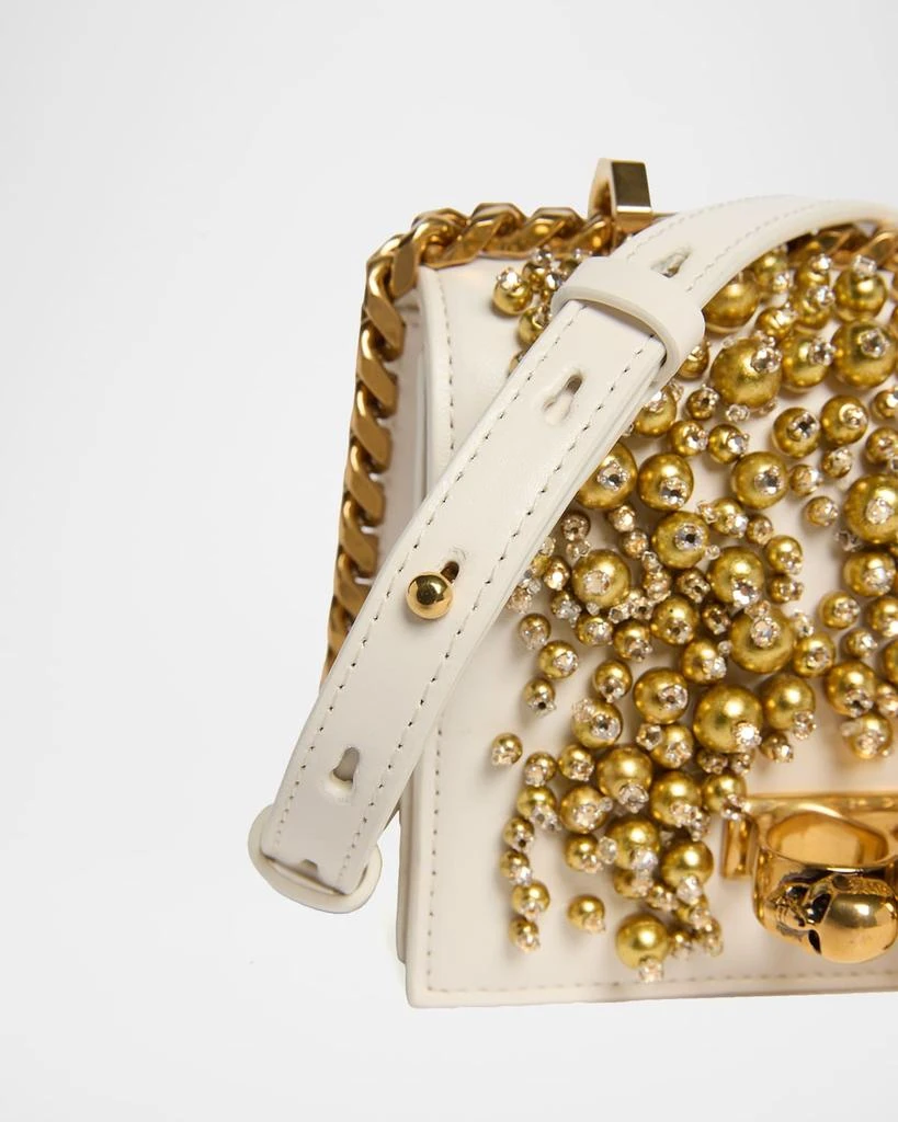 McQueen Mini Crystal Beaded Satchel Shoulder Bag 5