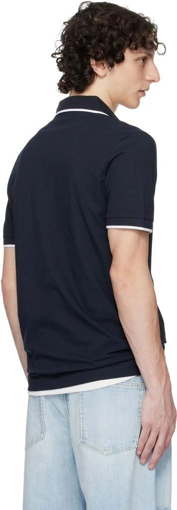 Hugo Boss Navy Slim-Fit Stretch-Cotton Piqué Polo 3