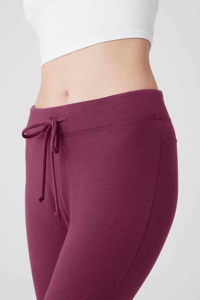 Alo Yoga Sway Bootcut Sweatpant - Wild Berry - Joggers