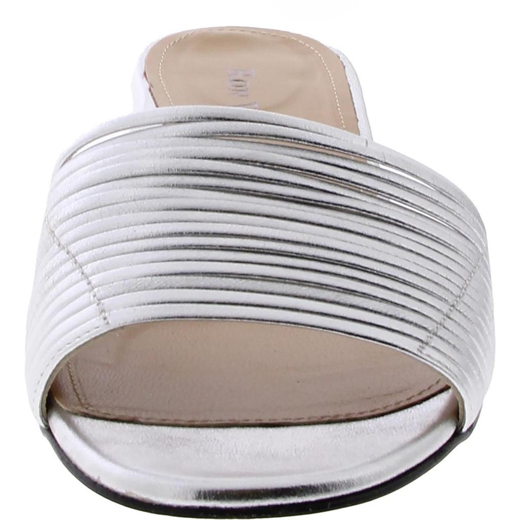 Ron White Womens Leather Slip On Mule Sandals