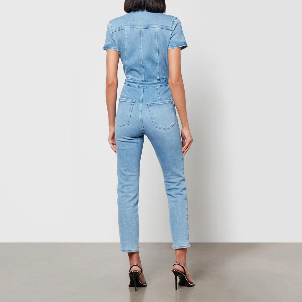 Good American Fit For Success Stretch-Denim Jumpsuit 2