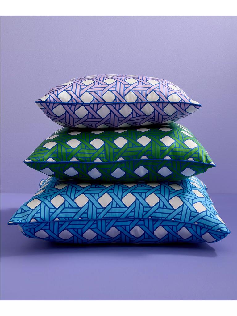 Jonathan Adler Small Silk Basketweave Pillow