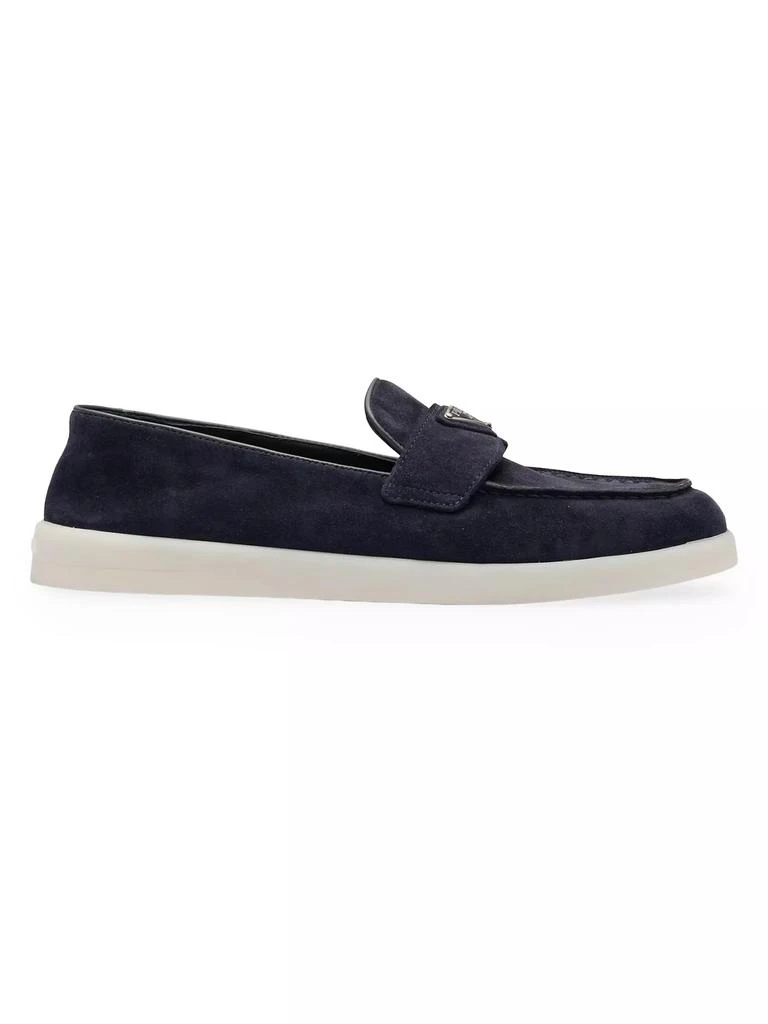 Prada Suede Leather Loafers 1