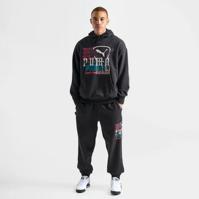 Puma Men's Puma Classics Play Loud Logo Graphic Sweatpants 2