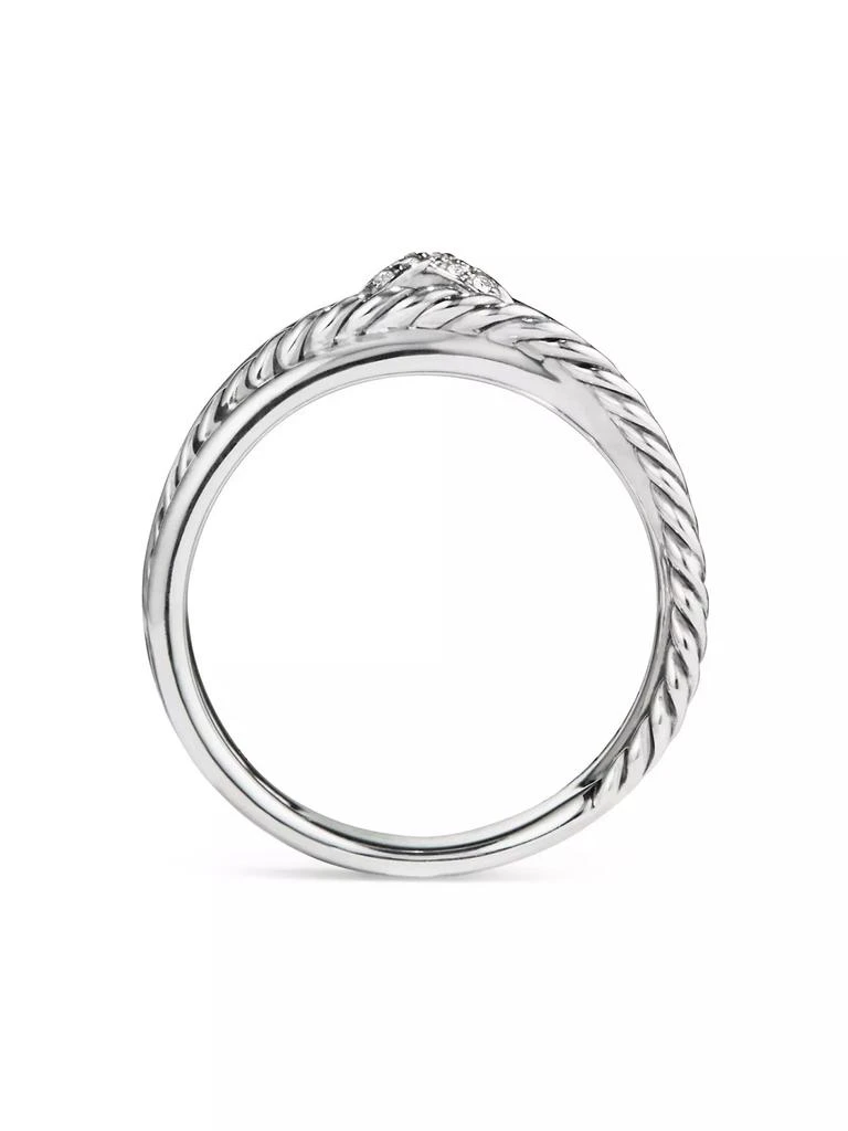 David Yurman X Crossover Band Ring in Sterling Silver 4