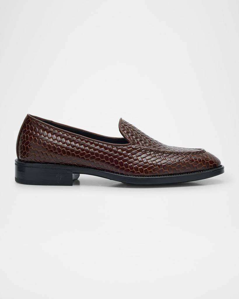 Giuseppe Zanotti Men's Sorrento 15 Woven Leather Loafers 1