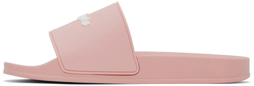Palm Angels Pink Monogram Pool Slides 3