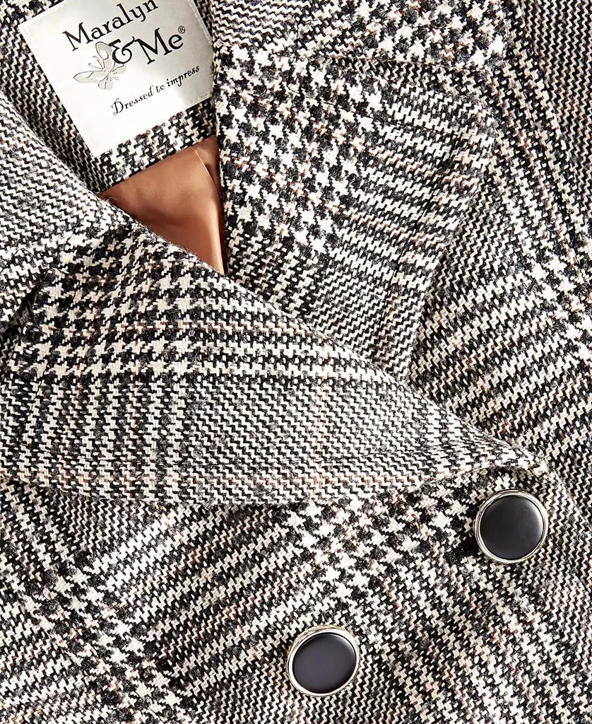 Maralyn & Me Juniors' Double-Breasted Long-Sleeve Peacoat, Created for Macy's 6
