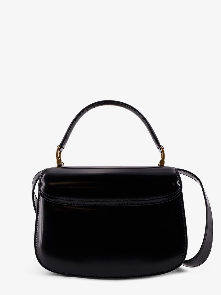 AMI Leather shoulder bag with monogram logo
