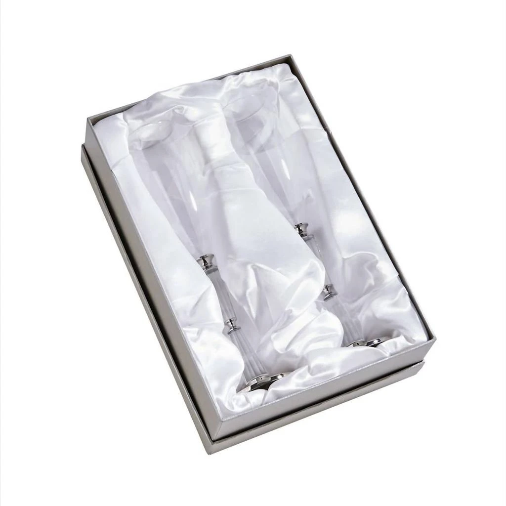 Creative Gifts International Creative Gifts International - Facet Toasting Flutes Set 3